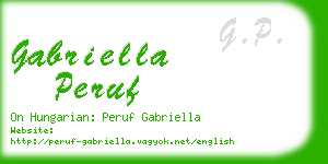 gabriella peruf business card